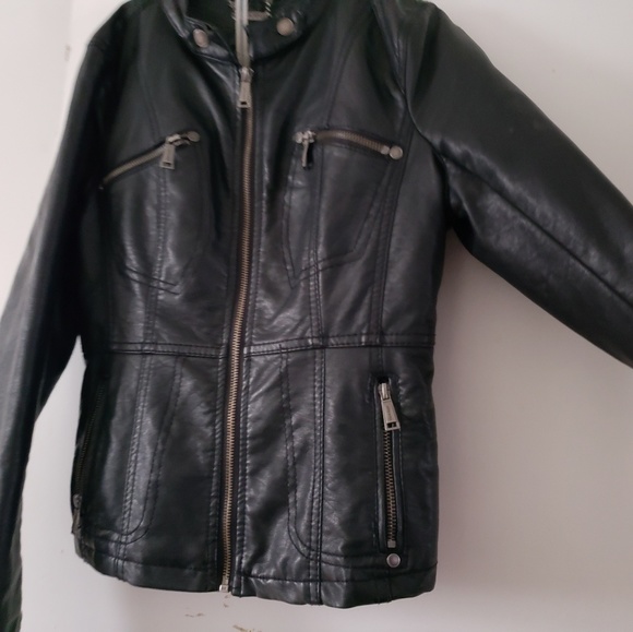 Black leather faux jacket - Picture 2 of 4